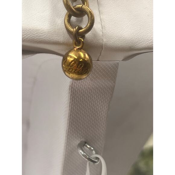 Lulu Frost Designer Signed Blue Crystal Chunky Statement Gold Tone Necklace - Picture 7 of 10